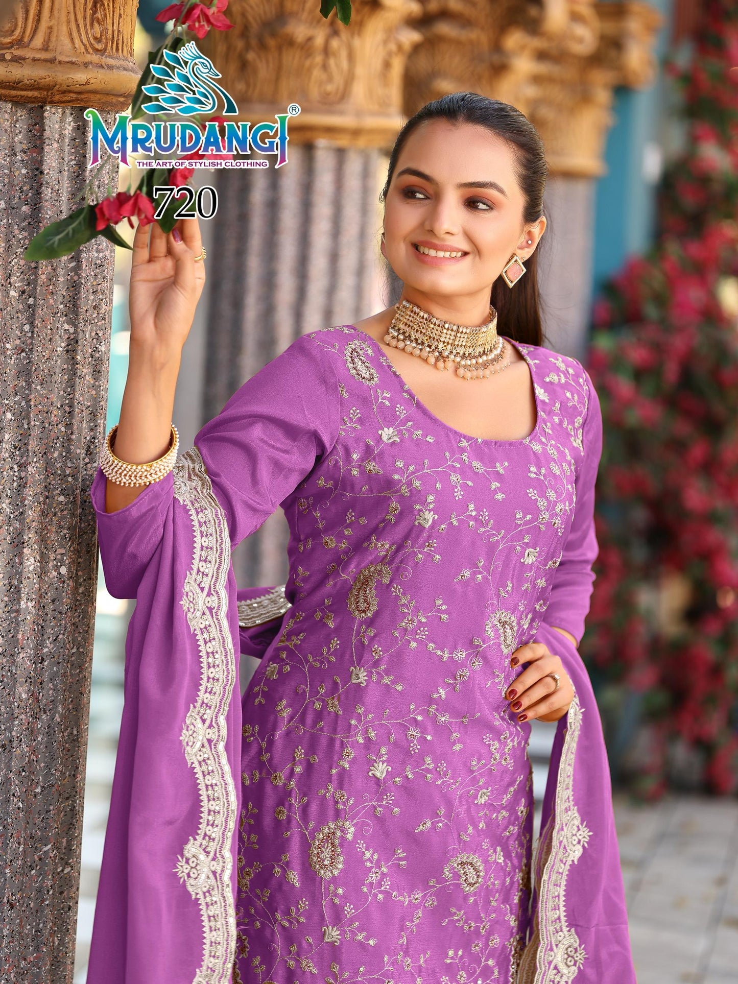 720 Qayamat Mrudangi Silk Readymade Suits