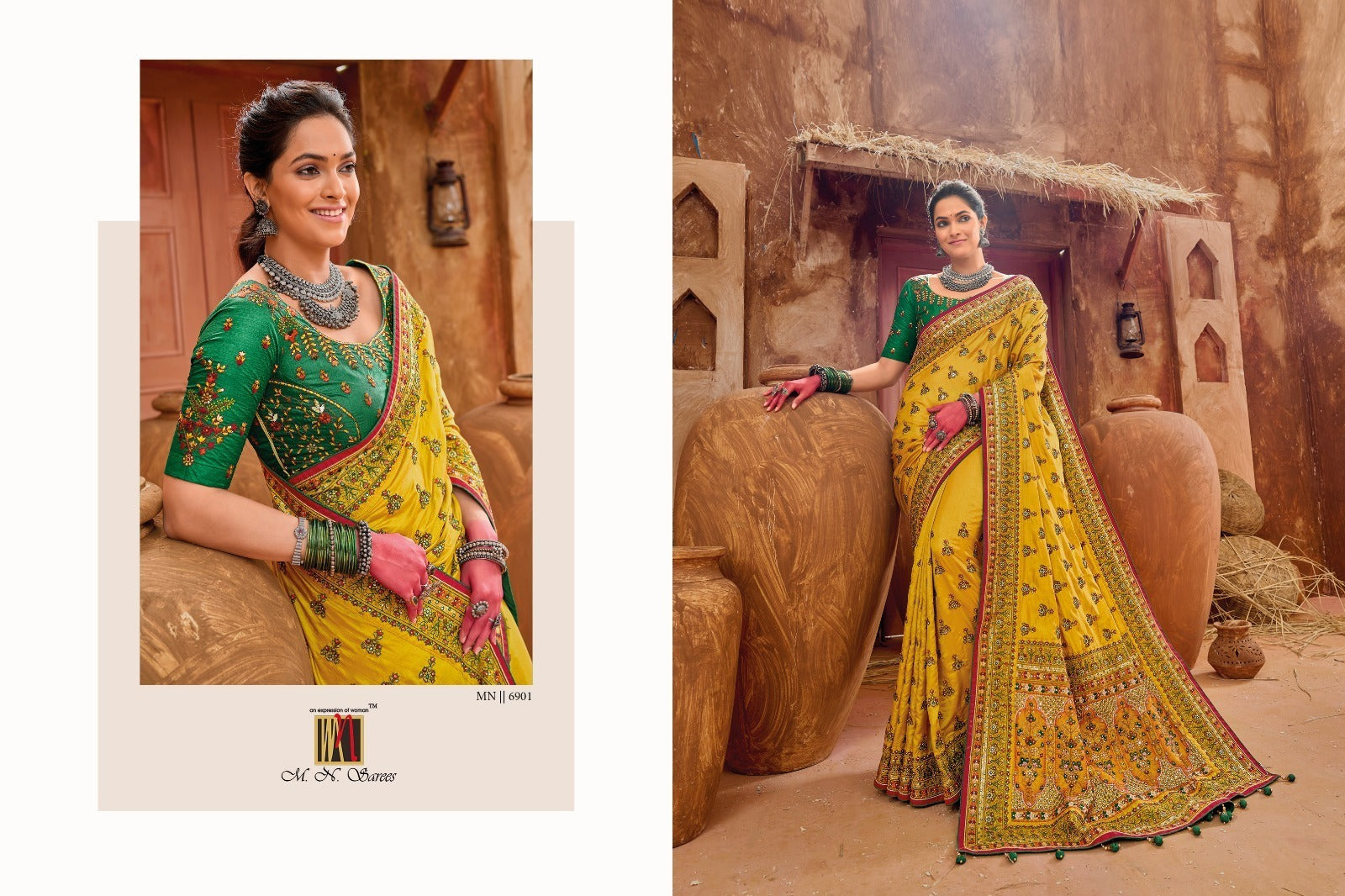 6901 Kacchi Work Vol 4 Mn Sarees