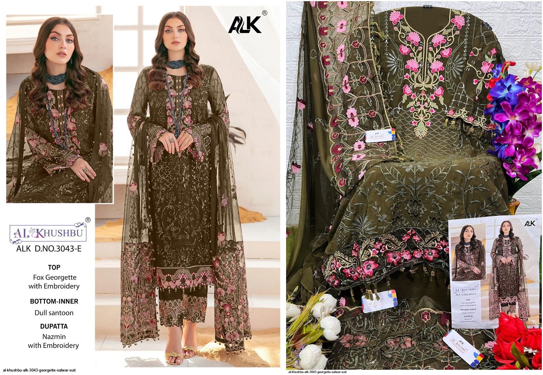 3043E Alk Pakistani Salwar Suits