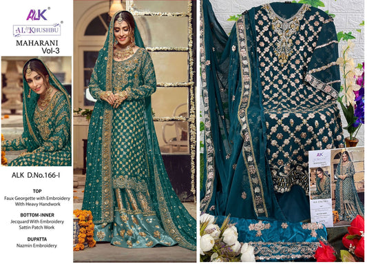 166-I Alk Pakistani Salwar Suits