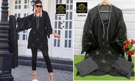 49 Black Nishbat Studio Pakistani Readymade Suits