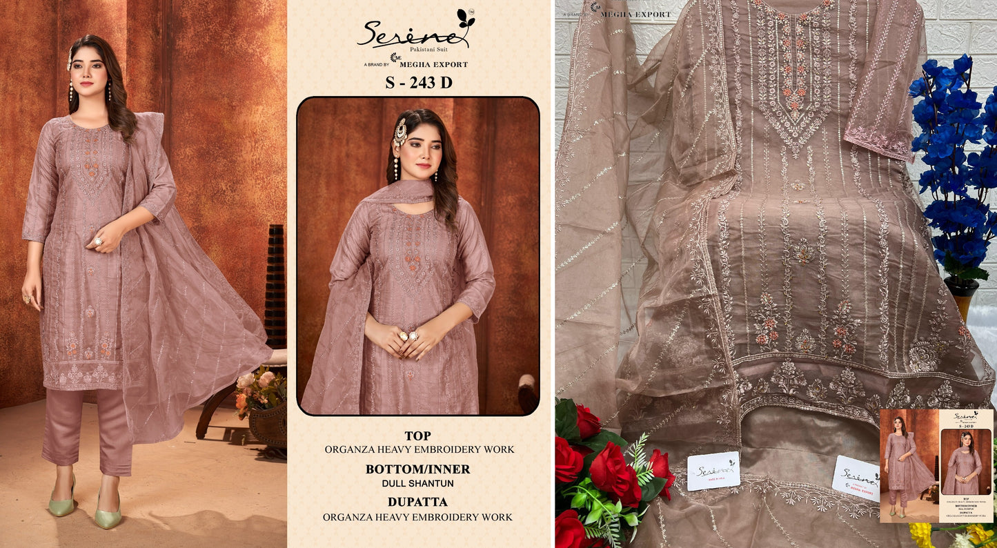243D Serine Pakistani Salwar Suits
