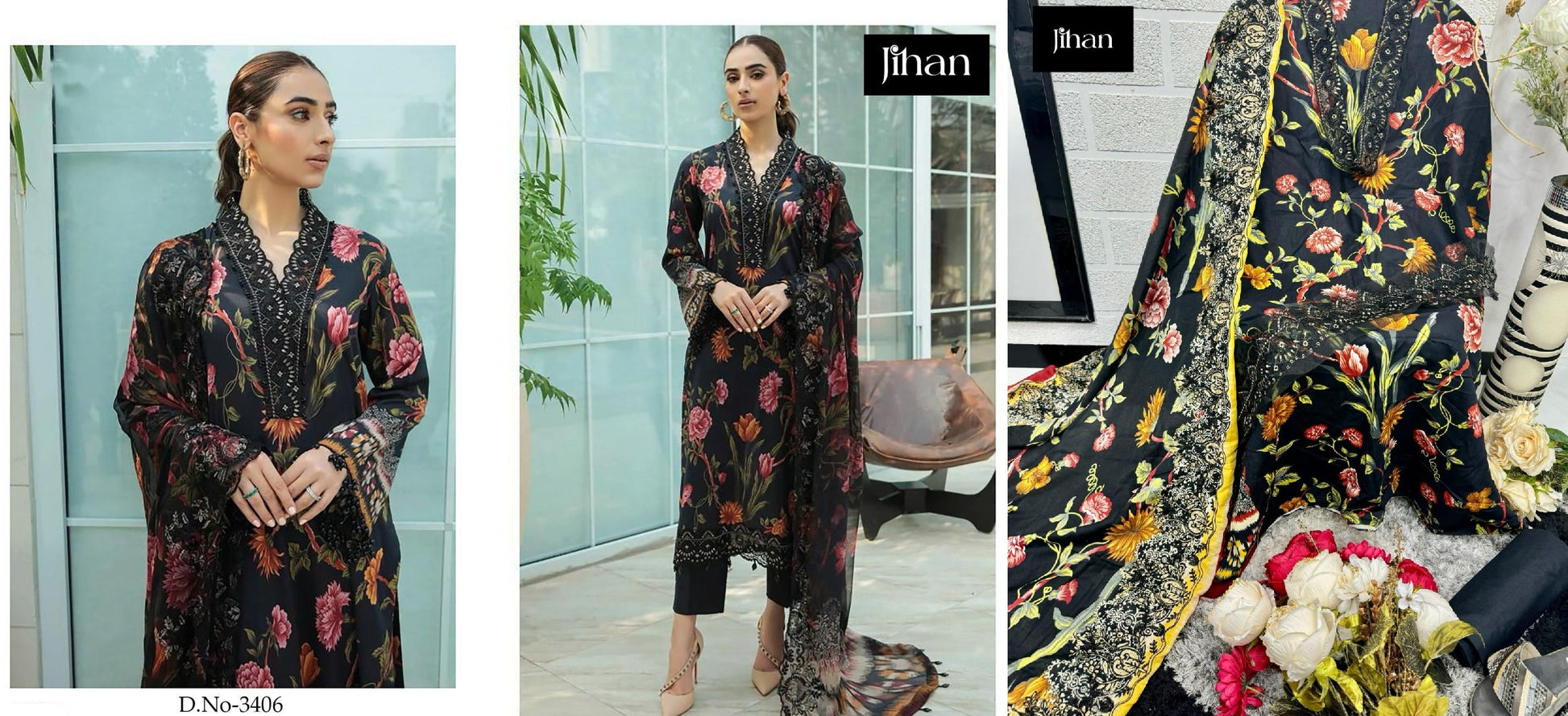 3406 Jihan Pakistani Salwar Suits