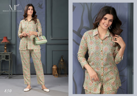 850 Lotus Vol 1 Moksh Co Ord Set