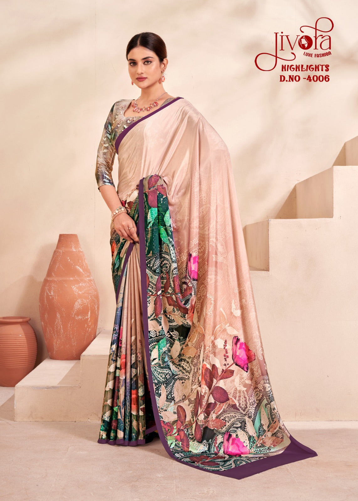 4006 Highlight Jivora Sarees