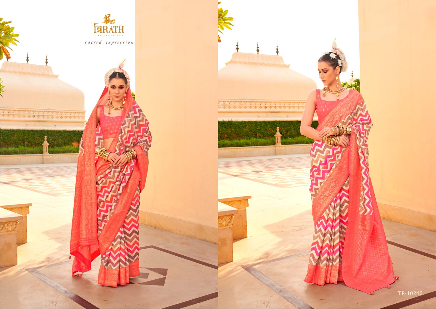 10240 Pratha Trirath Sarees