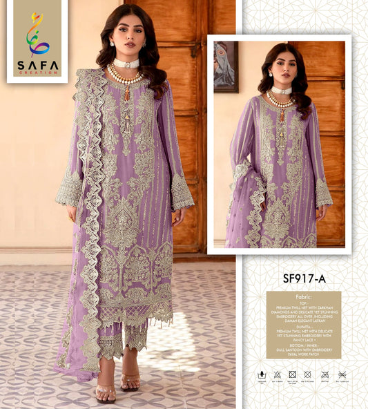 917A Safa Creation Pakistani Salwar Suits