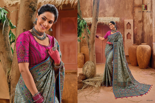 6903 Kacchi Work Vol 4 Mn Sarees
