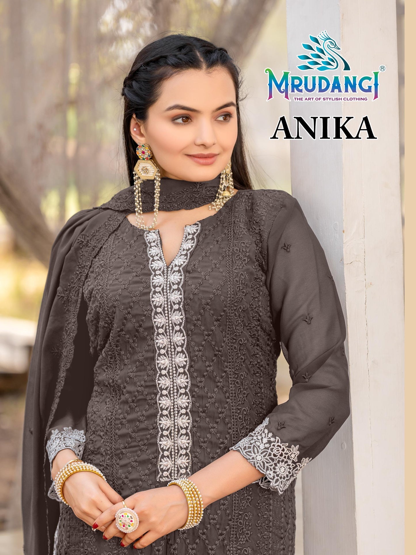 724 Anika Mrudangi Georgette Readymade Suits