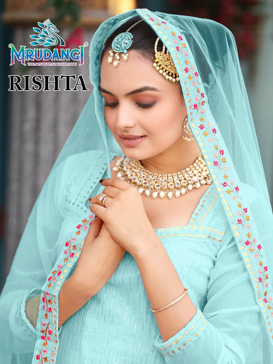726 Rishta Mrudangi Georgette Readymade Suits
