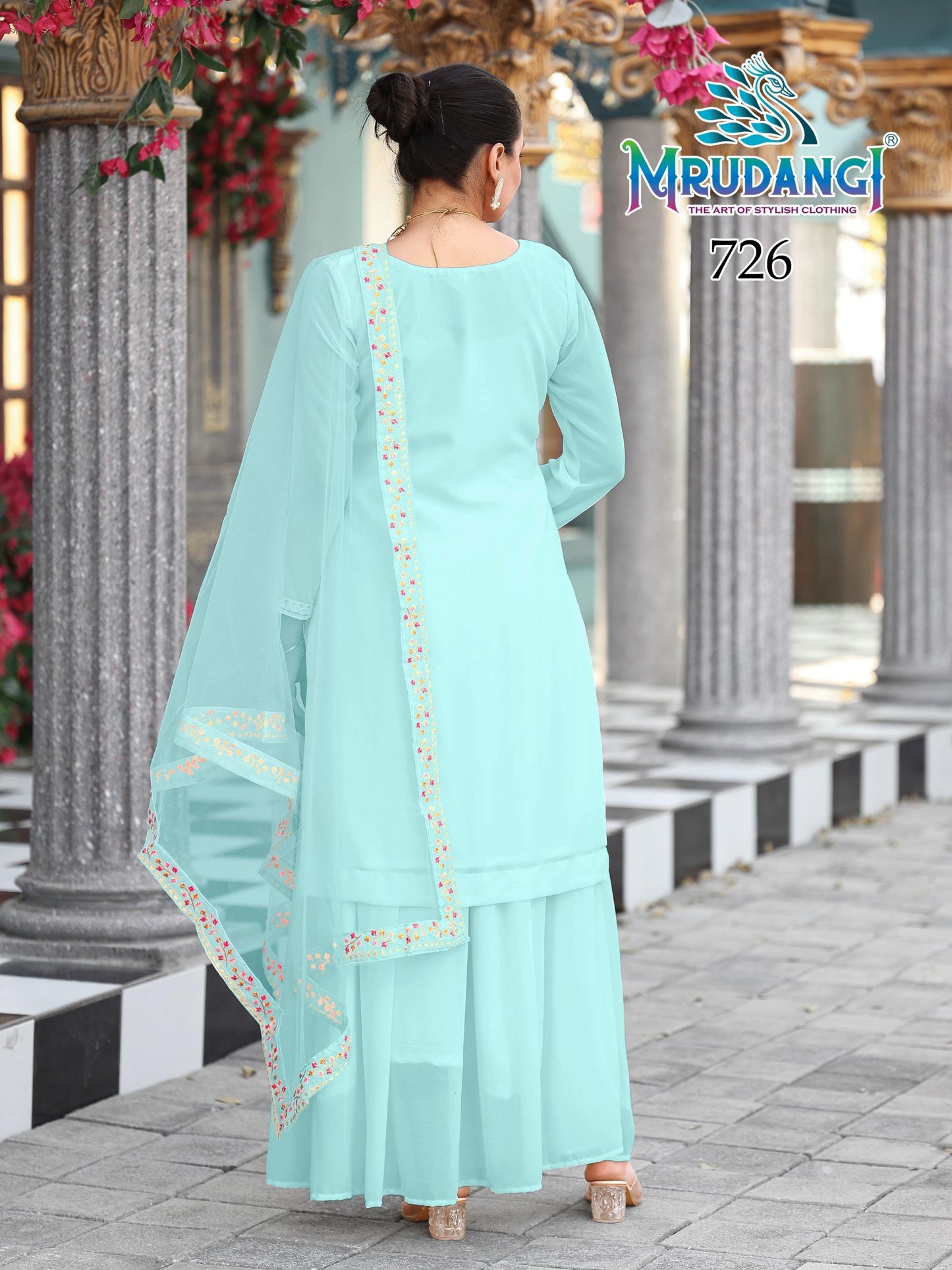 726 Rishta Mrudangi Georgette Readymade Suits