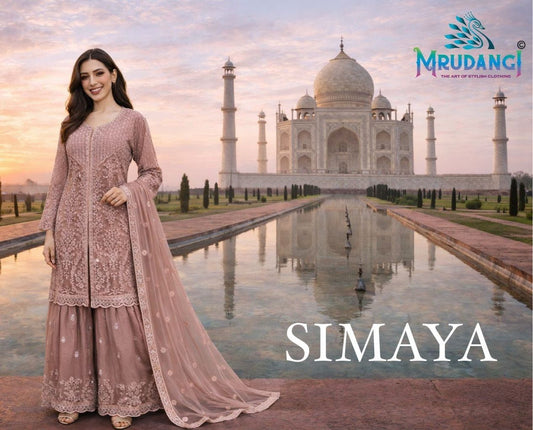 729 Simaya Mrudangi Premium Net Readymade Suits