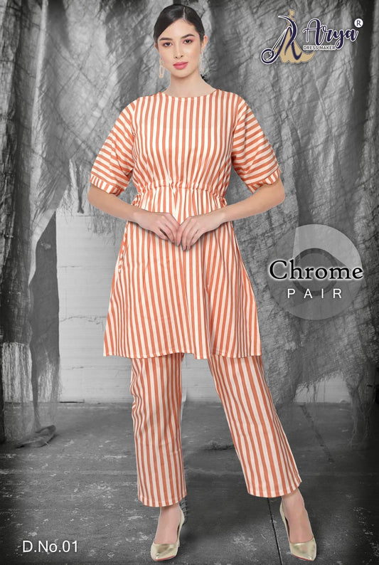 Chrome 01 Adm Kurti Pant Set