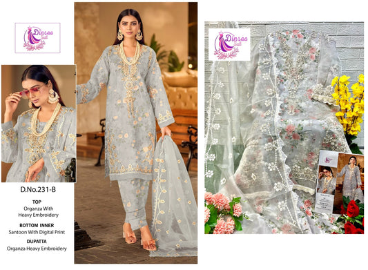 231B Dinsaa Suit Pakistani Salwar Suits