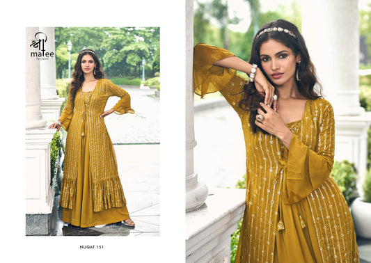 151 Nuqat Shree Matee Fashion Crop Top Plazzo Set