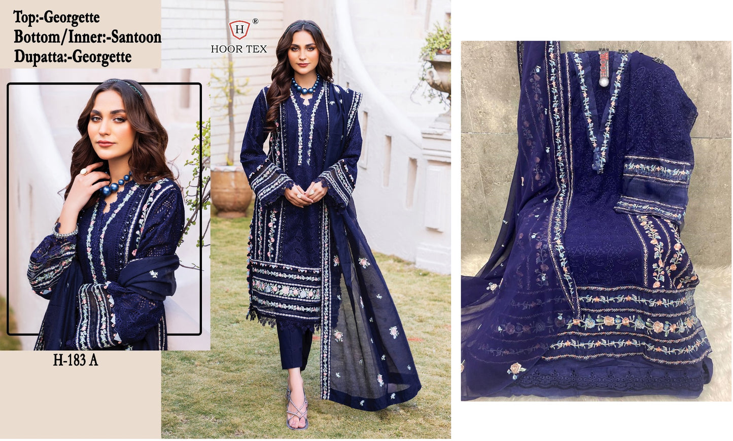 183A Hoor Tex Pakistani Salwar Suits