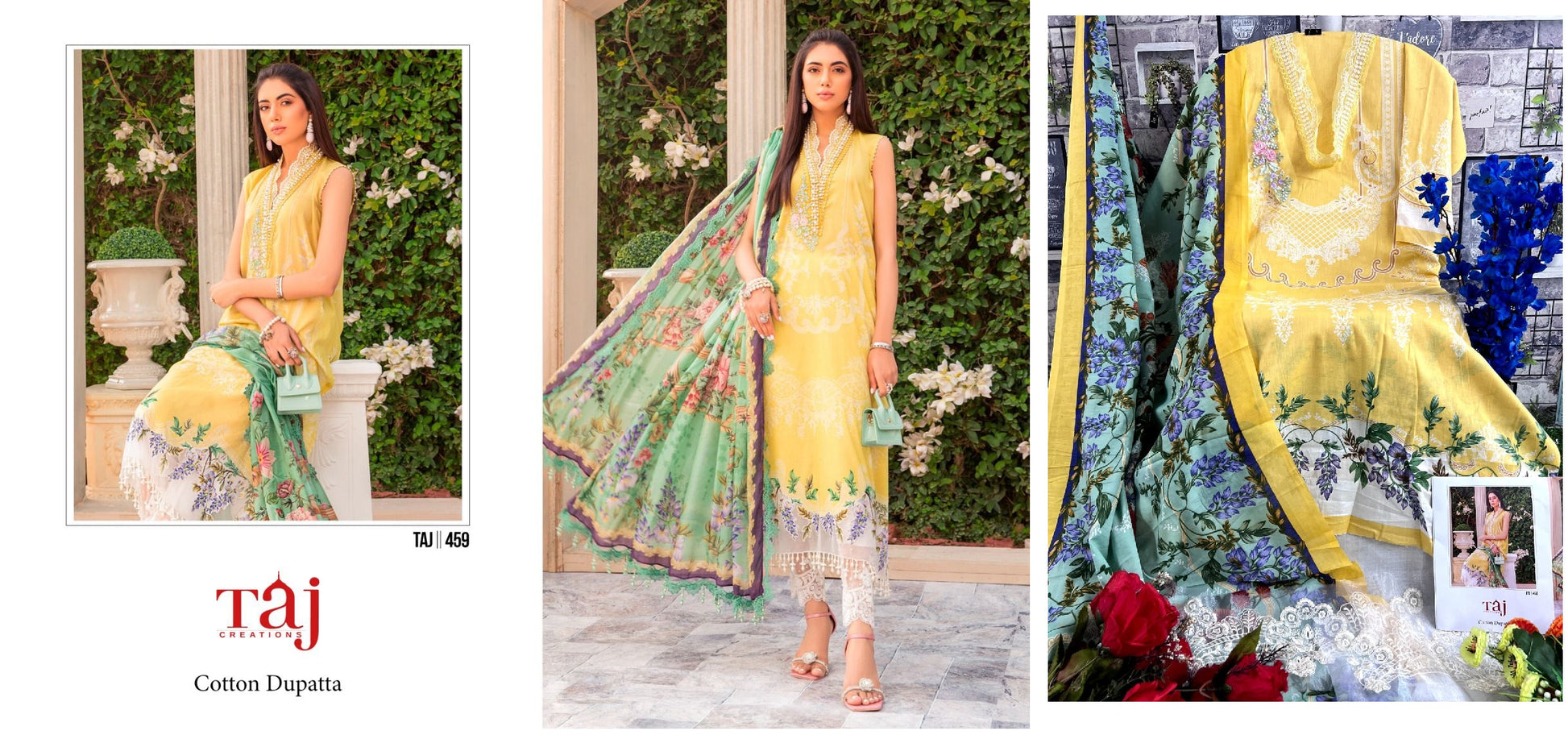 459 Taj Creations Pakistani Salwar Suits