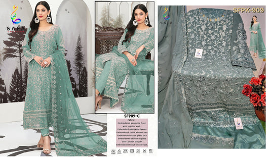909C Safa Creation Pakistani Salwar Suits