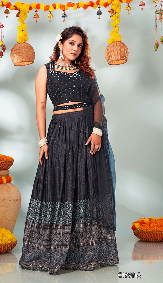 1993A Amoha Croptop Skirt Set
