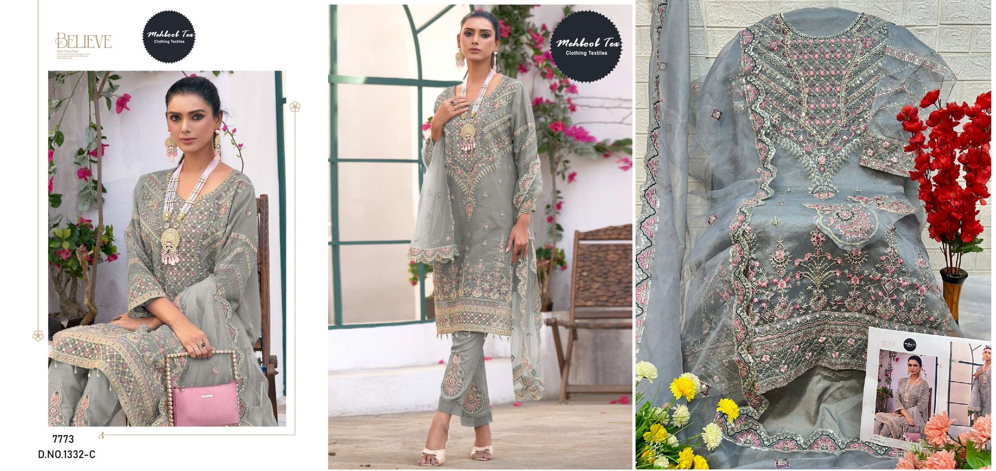 1332C Mehboob Tex Pakistani Salwar Suits