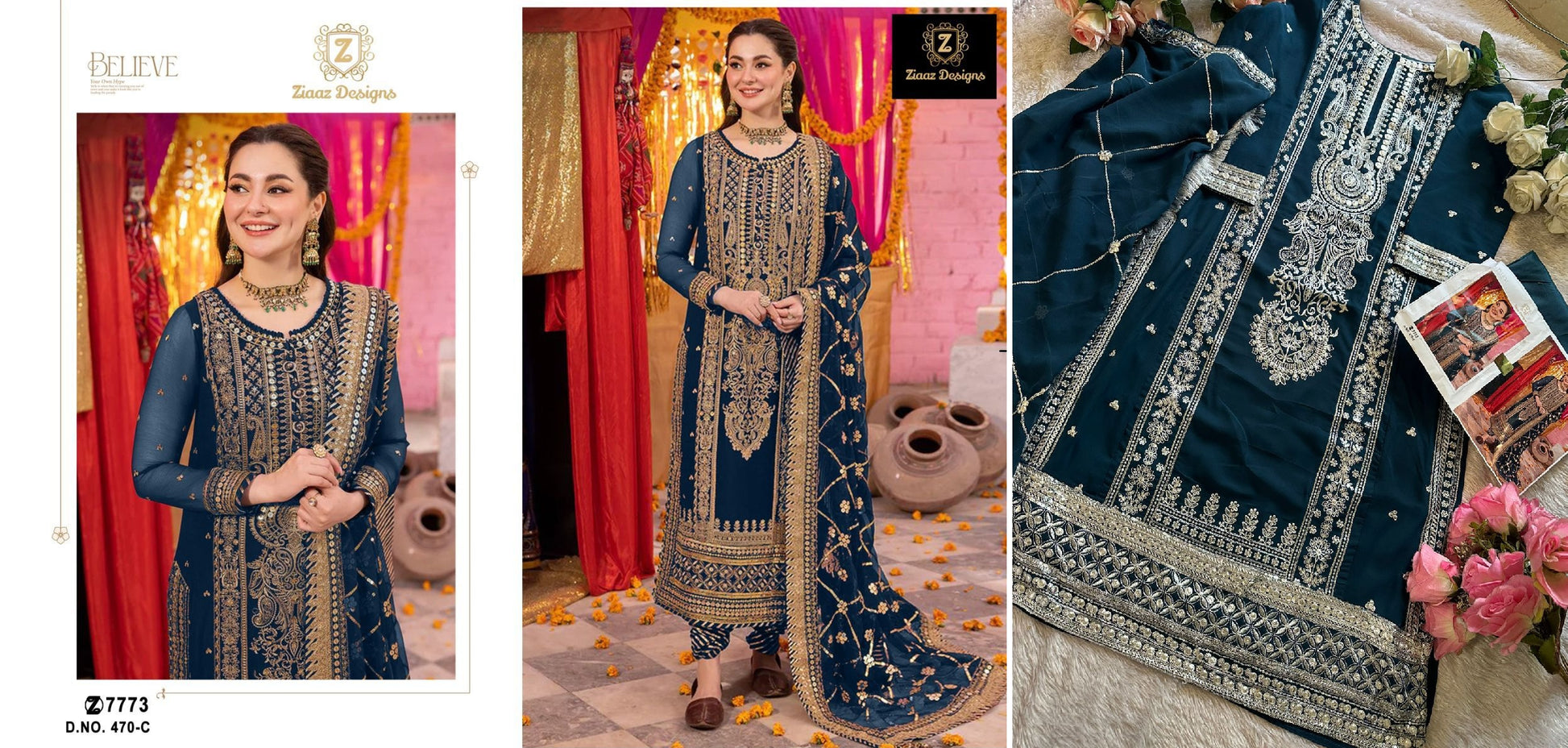 470C Ziaaz Designs Pakistani Salwar Suits