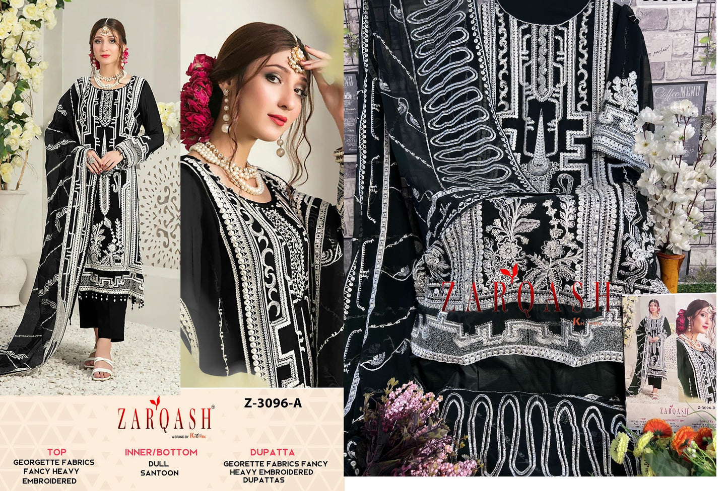 3096A Zarqash Pakistani Salwar Suits