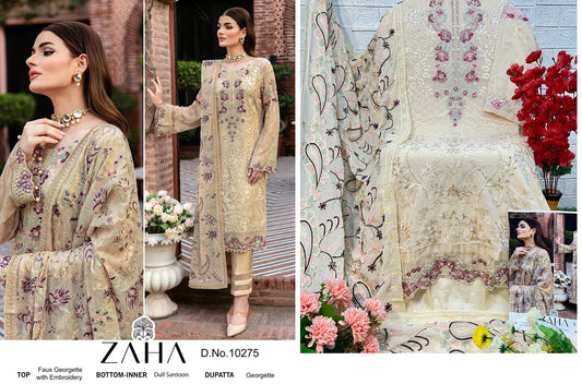 10275 Zaha Pakistani Salwar Suits