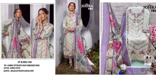 145 Johra Tex Pakistani Salwar Suits