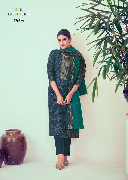 9705A Label Khoj Readymade Suits