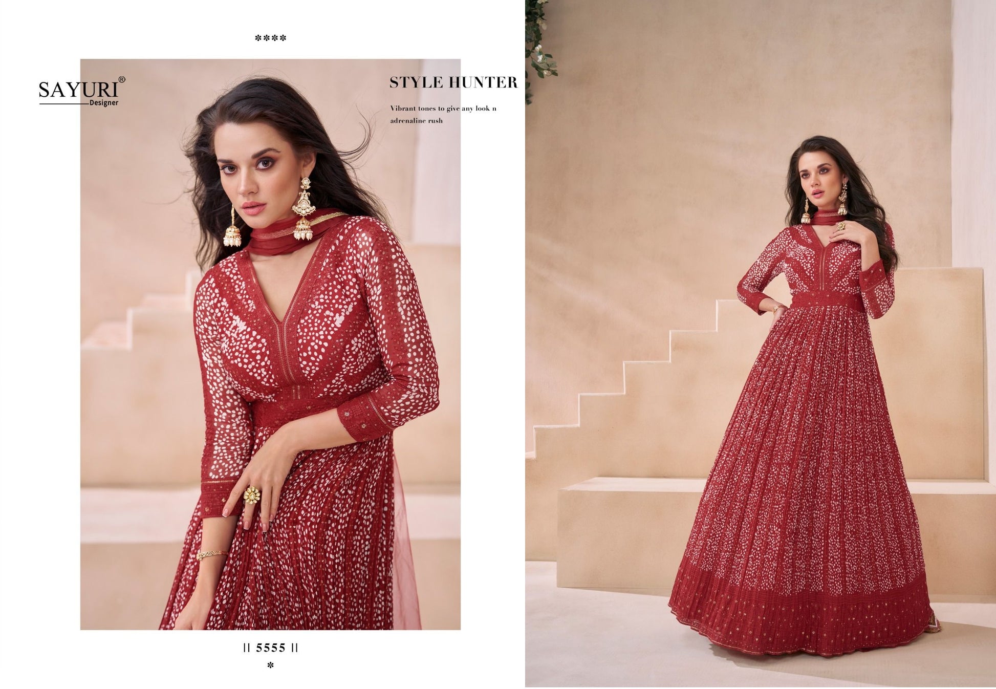 5555 Kasheesh Sayuri Gown Dupatta Set