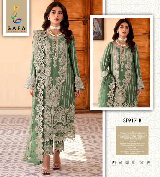 917B Safa Creation Pakistani Salwar Suits