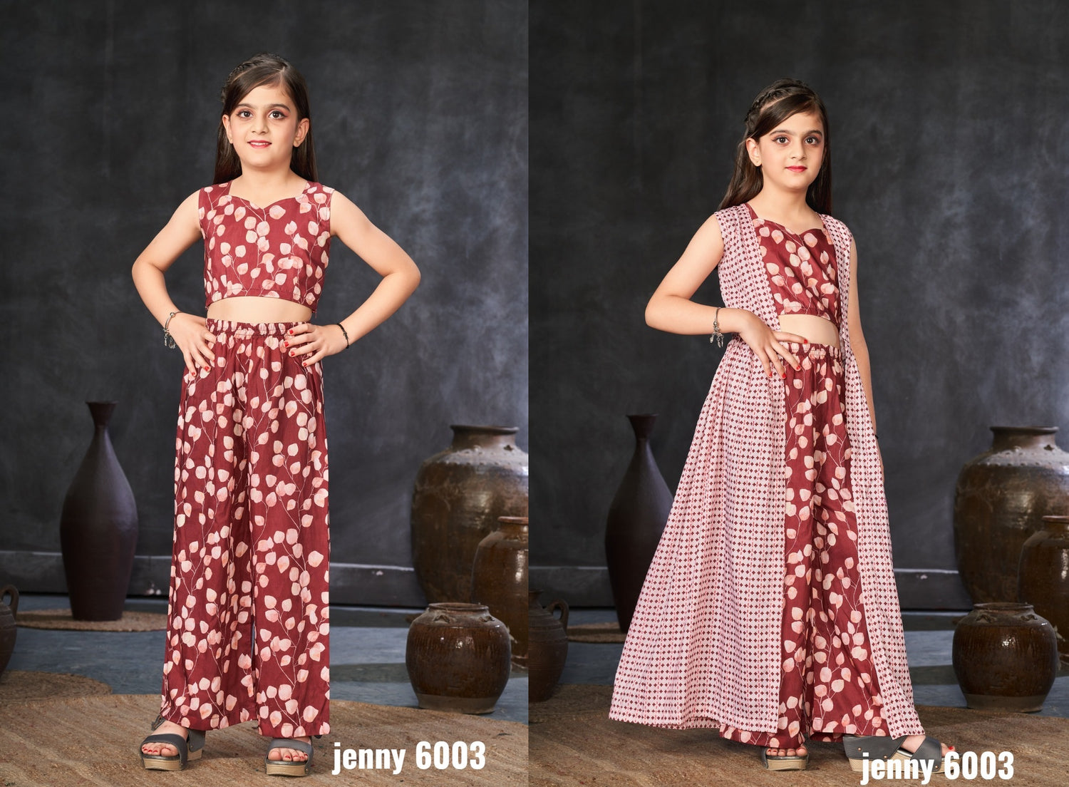 6003 Jenny Vol 6 Lucaya Girls Indowestern Pair