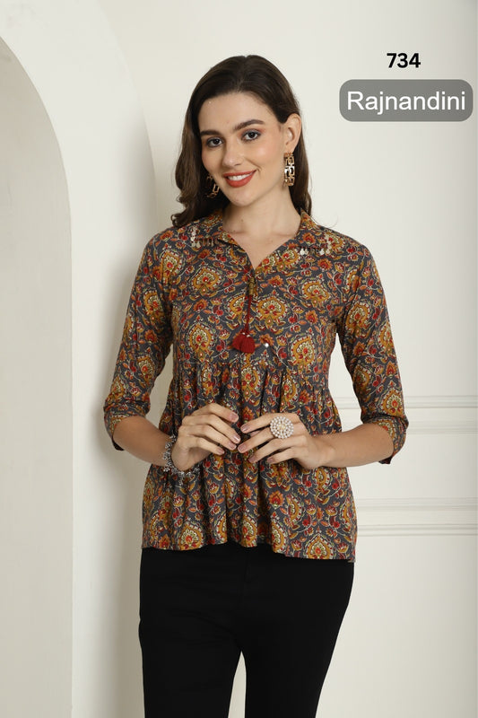 734 Rajnandini Cotton Women Top