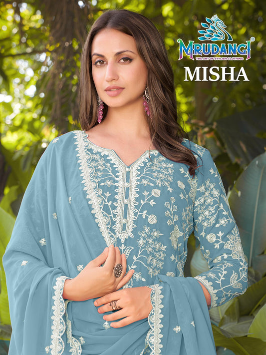 737 Misha Mrudangi Premium Georgette Readymade Suits