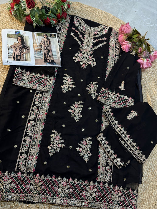738D Ziaaz Designs Georgette Pakistani Salwar Suits