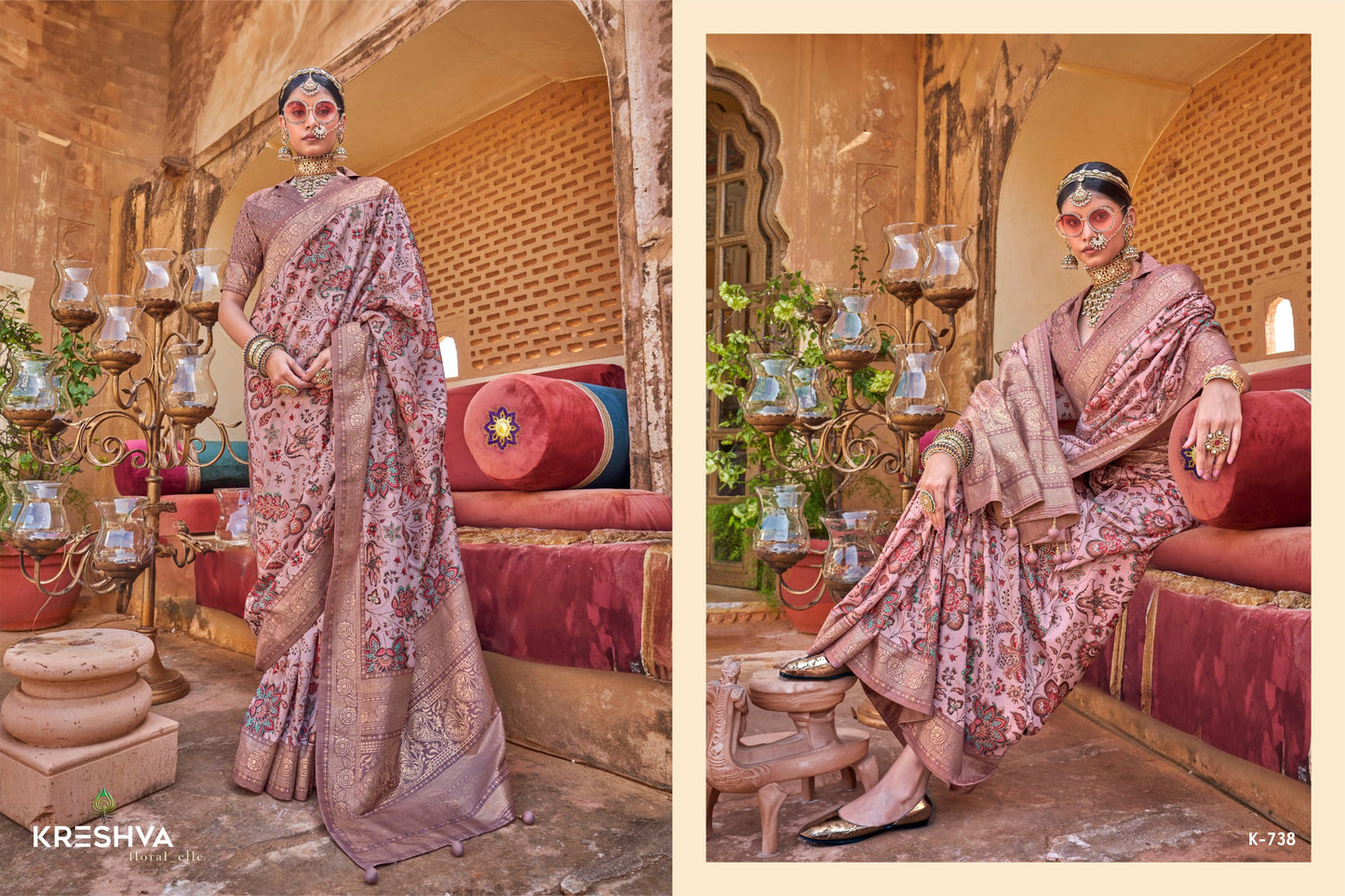 738 Dev Bhumi Kreshva Pv Silk Sarees