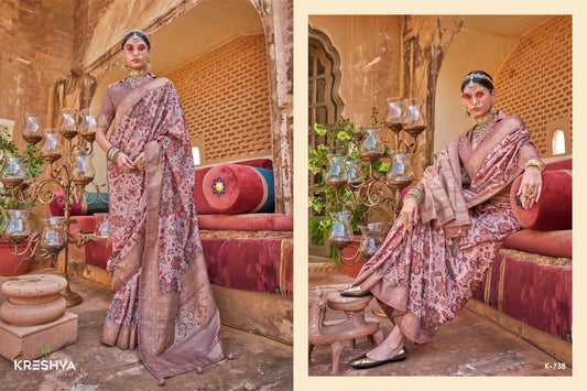 738 Dev Bhumi Kreshva Pv Silk Sarees