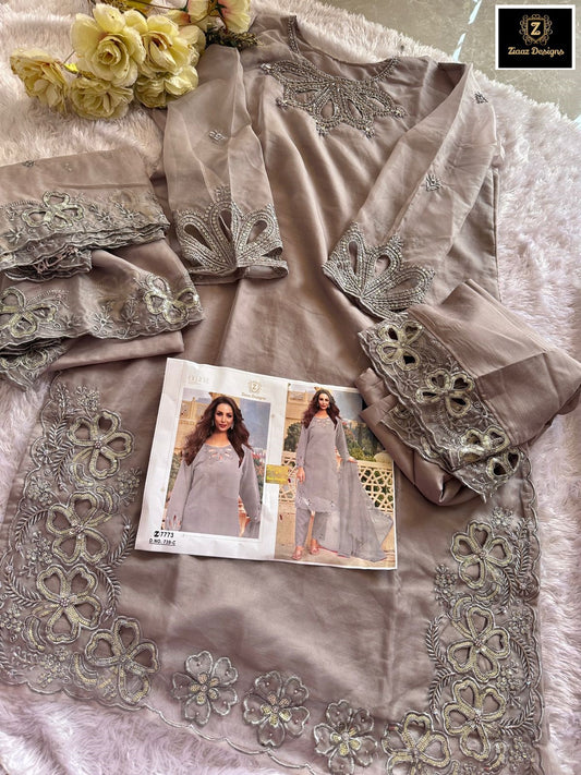 739C Ziaaz Designs Handwork Pakistani Salwar Suits