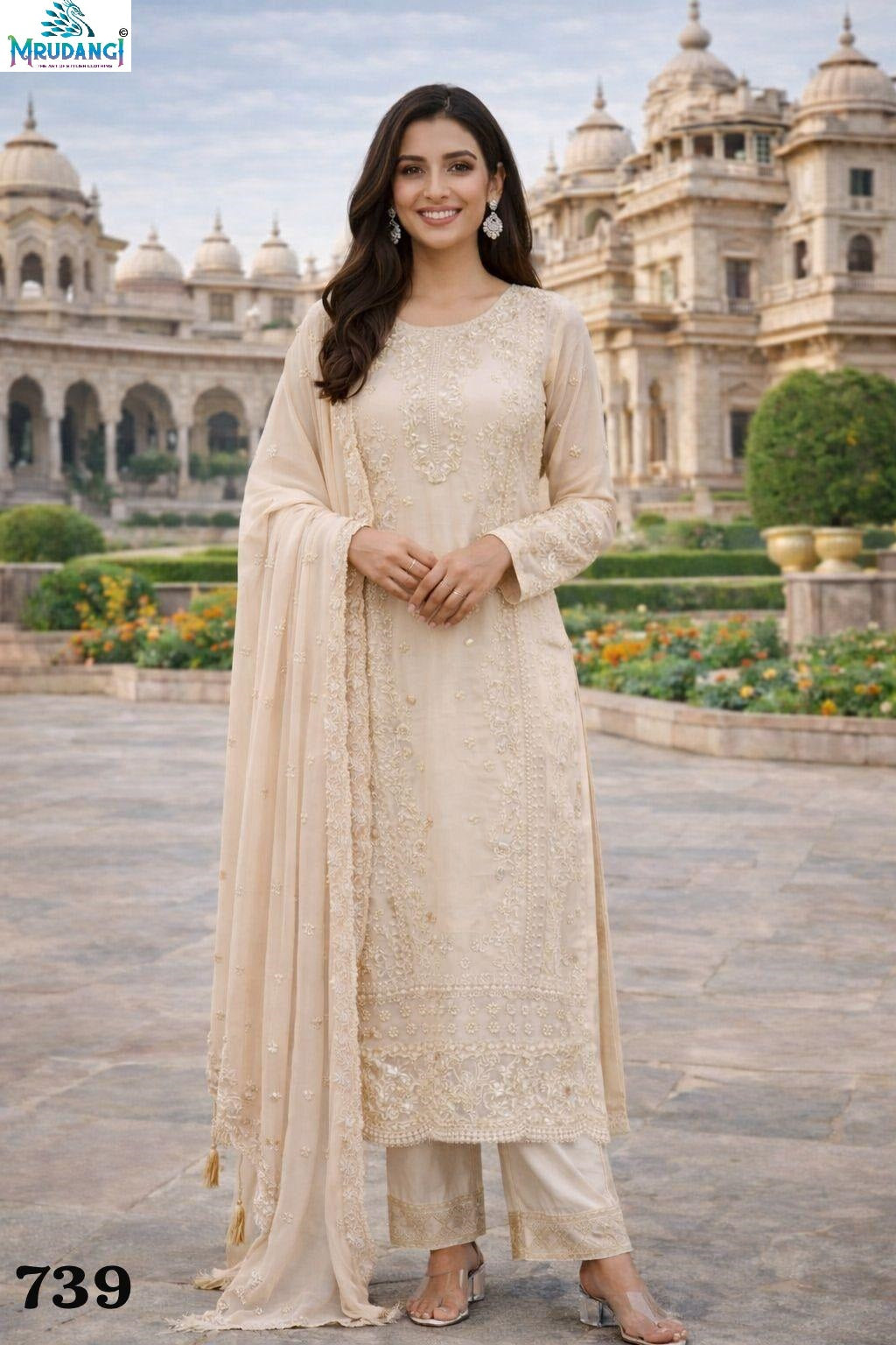 739 Maya Mrudangi Real Georgette Readymade Suits