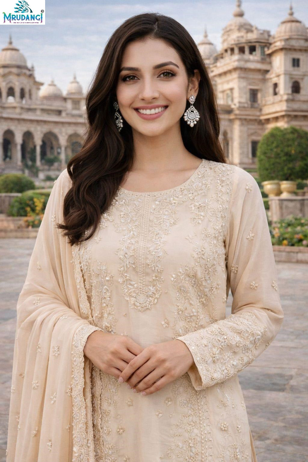 739 Maya Mrudangi Real Georgette Readymade Suits