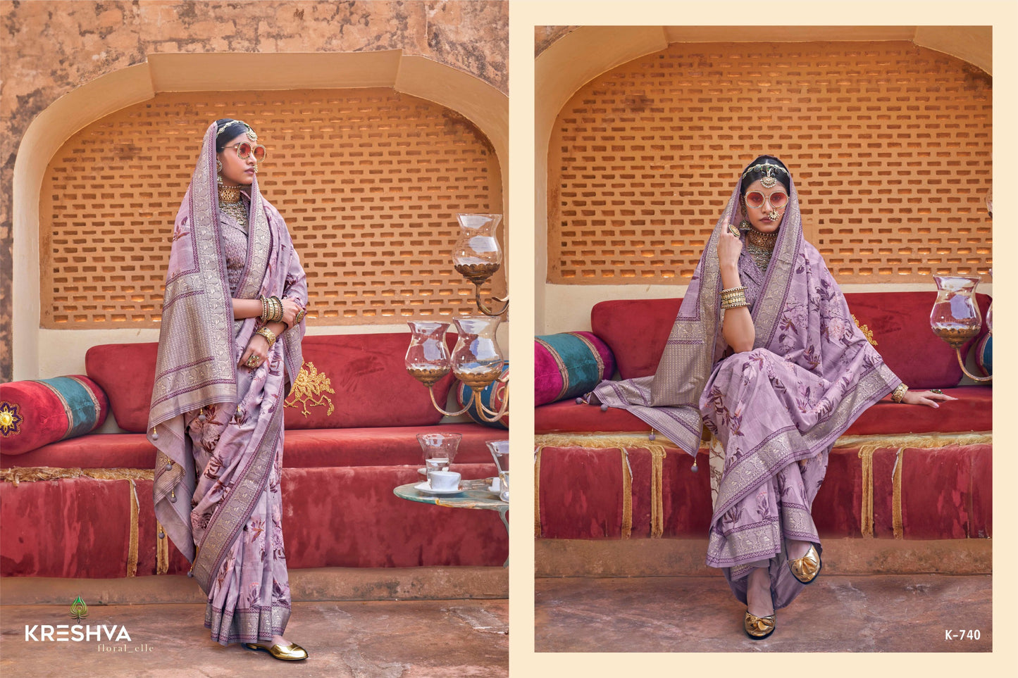 740 Dev Bhumi Kreshva Pv Silk Sarees