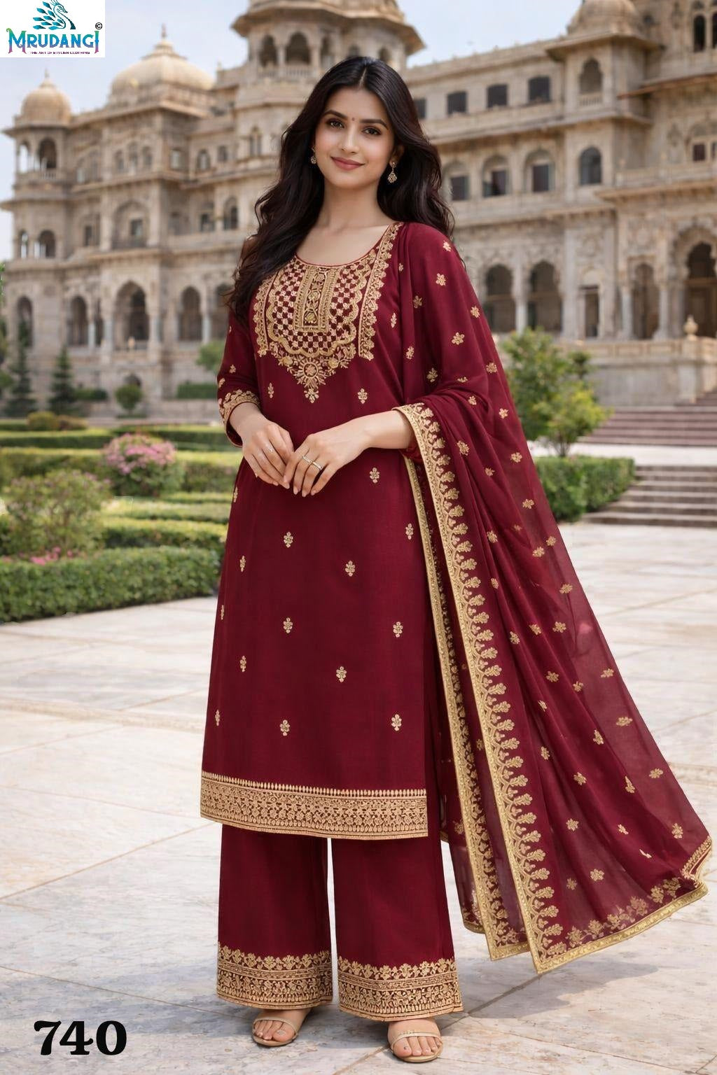 740 Maya Mrudangi Real Georgette Readymade Suits