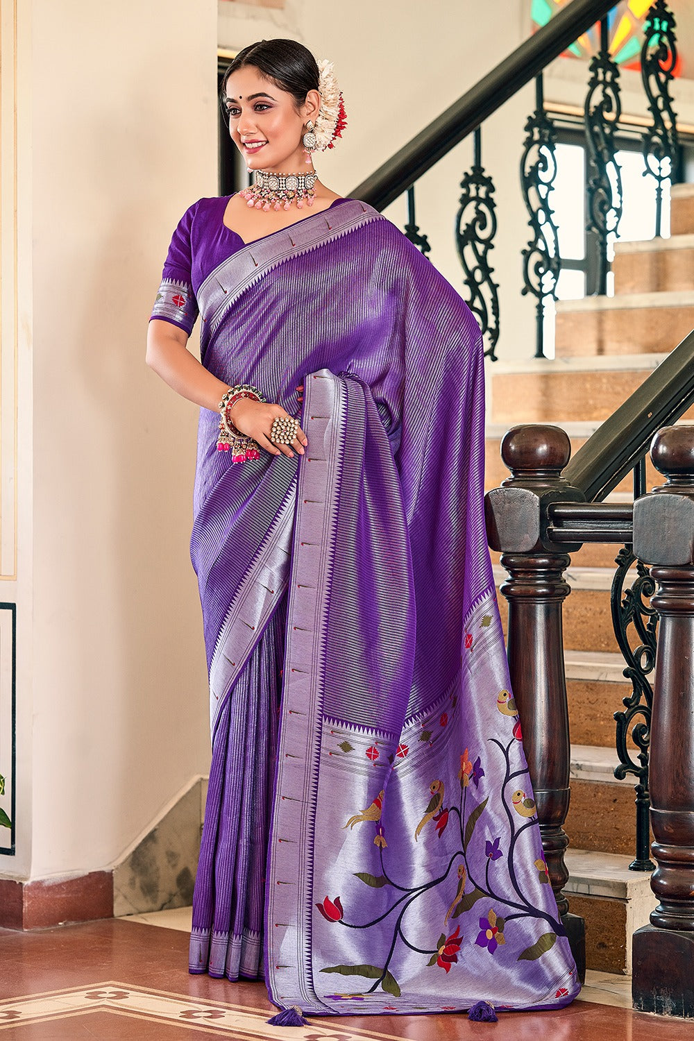 7410 Staard Paithani Meenakari Sarees