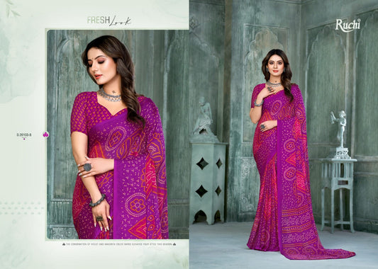 26103-B Star Chiffon Ruchi Sarees