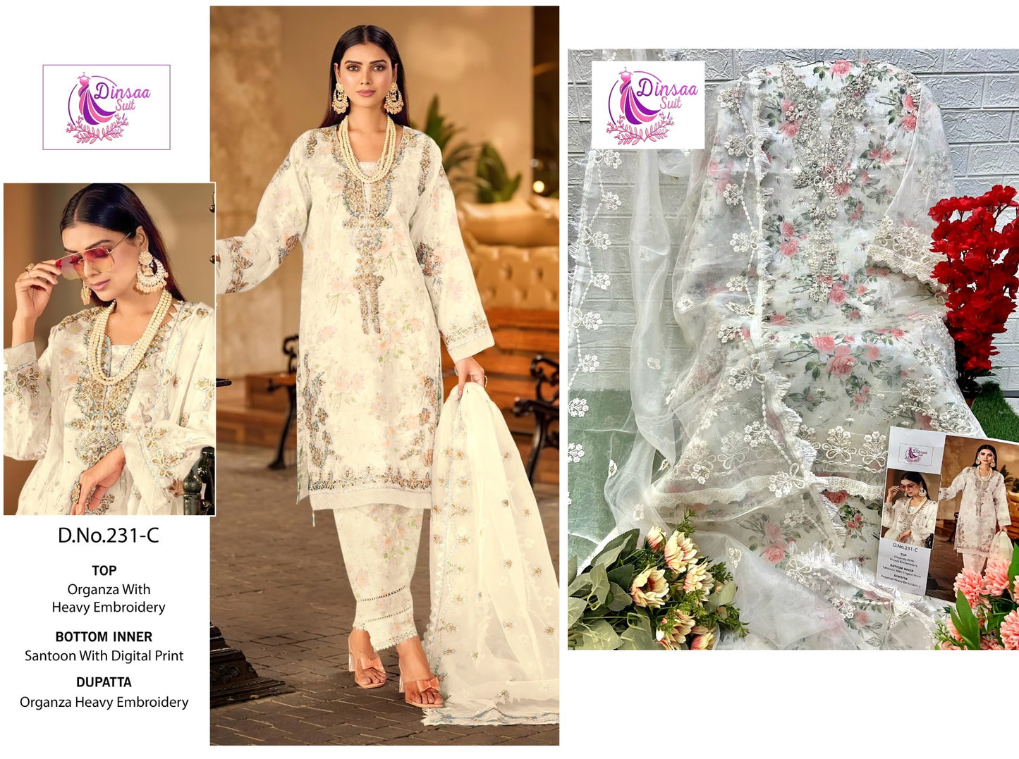 231C Dinsaa Suit Pakistani Salwar Suits