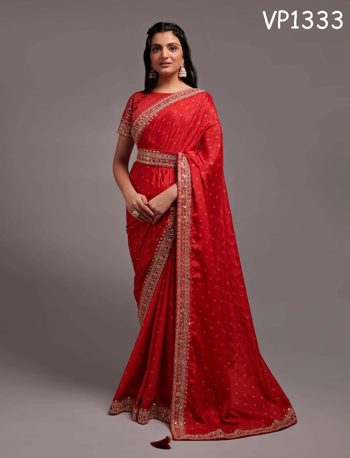 1333 Fashion Berry Sarees