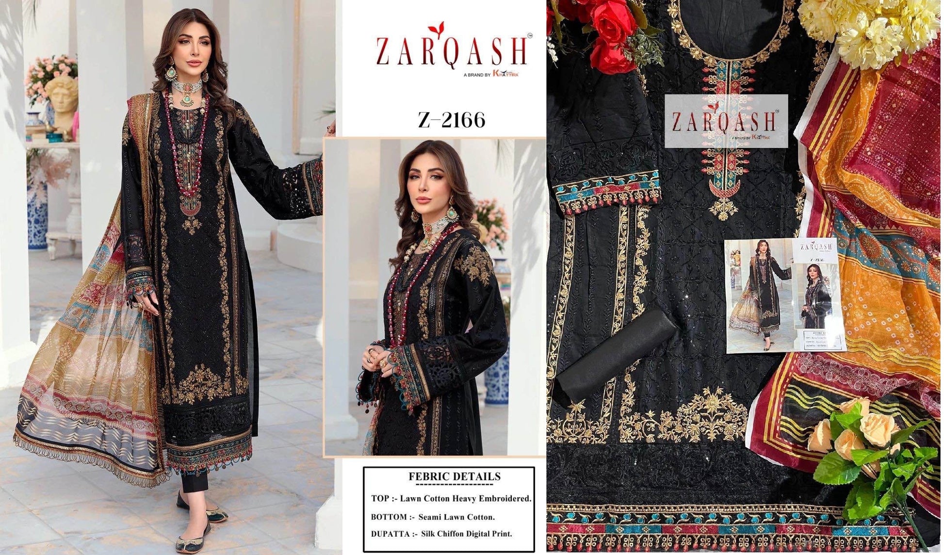 2166 Zarqash Pakistani Salwar Suits