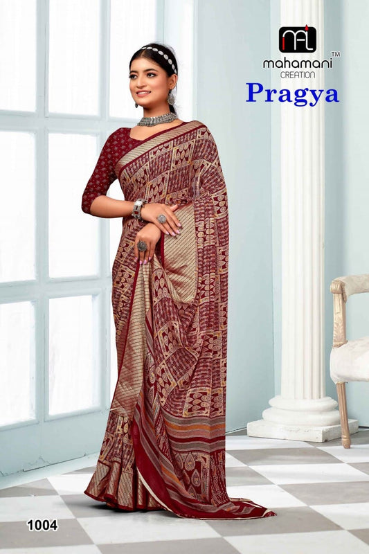 1004 Pragya Mahamani Creation Sarees
