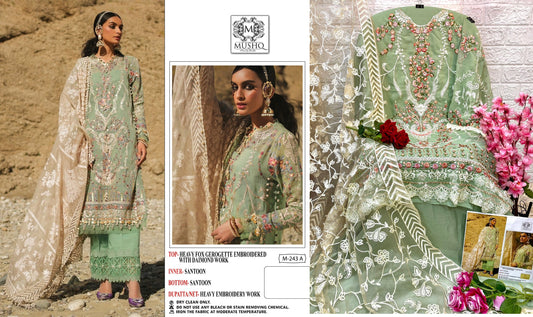 243A Mushq Pakistani Salwar Suits