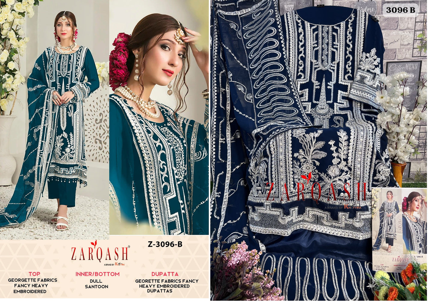 3096B Zarqash Pakistani Salwar Suits